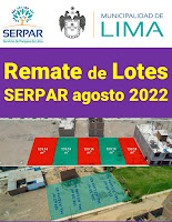 REMATE DE LOTES de la Municipalidad de Lima Terrenos SERPAR