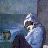 Picasso Blaue Periode - Ähnliche Artikel wie Jahrgang / Picasso Blaue Periode ... - Pablo picasso, harlekin lehnend arlequin accoudé, 1901, öl/lw, 83.2 x 61.3 cm (new york, metropolitan museum of art, schenkung mr.