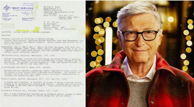 Heboh, CV Bill Gates 50 Tahun lalu di Linkedin