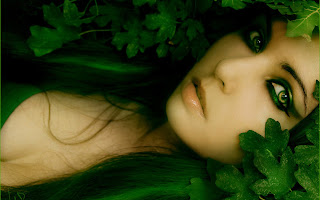 Women Green Eyes Hair Poison Ivy Beautiful Fantasy HD Wallpaper