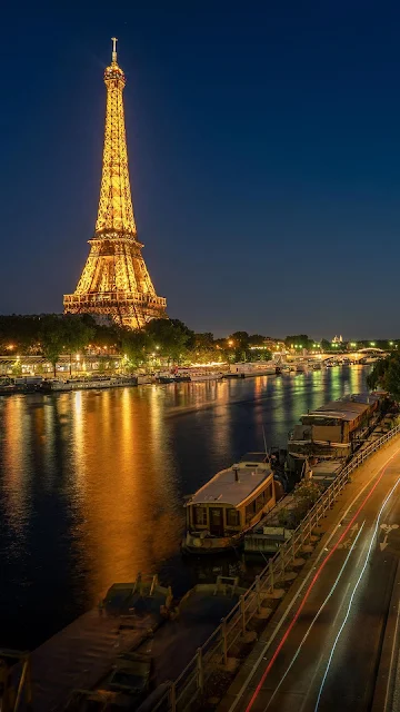Papel de Parede Paisagem Paris à Noite
