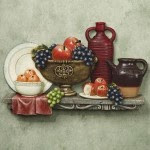 table kitchen wall plaque tuscano