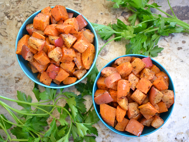 Nature's Candy - Roasted Sweet Potatoes and Apples