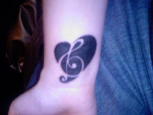 musical notes tattoos. music note tattoo designs,