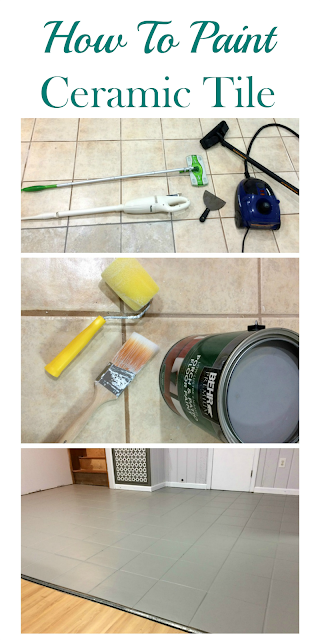 Hate your ceramic tile? You do not have to tear it out, just paint it! It's easy and cheap!