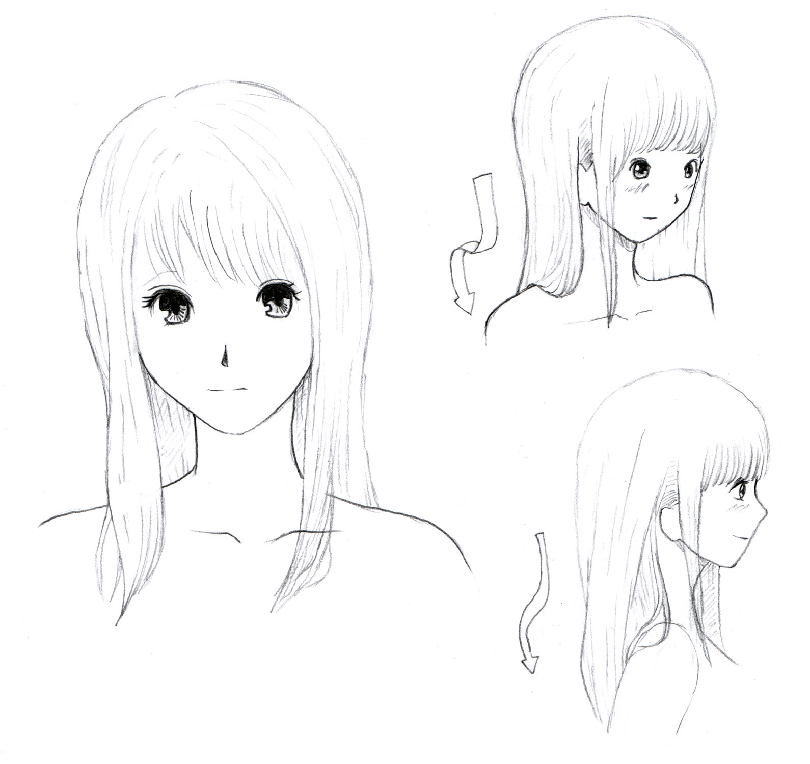 JohnnyBro's How To Draw Manga: How to Draw Manga Hair (Part 1: The Basics)
