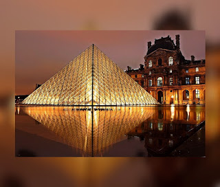 This is an illustraton of Louvre Museum (One of the best art galleries in the World)
