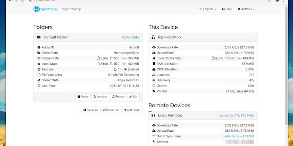  Open-Source Peer-To-Peer File Synchronization Tool Syncthing 1.2.0 Released