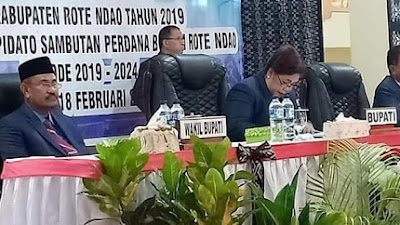 Pidato Perdana Bupati Rote Ndao Paulina Haning Bullu ,Perintahkan Sekda Segera Tindak Lanjuti  Pengadaan Mobil 