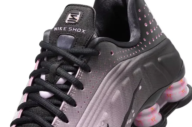 The Nike Shox R4 Blossoms in Cherry Pink Shades