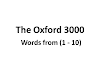 The Oxford 3000 with Meaning and Examples. Words from (1 - 10)