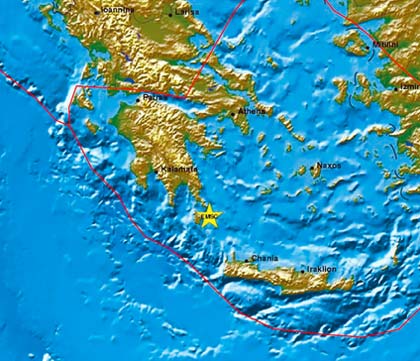 Epicenter of Earthquake