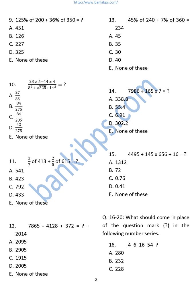 SBI Junior Associate 2018 Question Papers