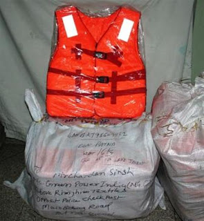 Lifejackets sent by Sandeep,Mumbai