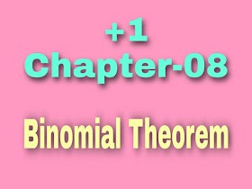 Chapter-08: Binomial Theorem    