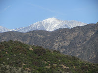 Zoomed in view northeast toward Mt. Baldy