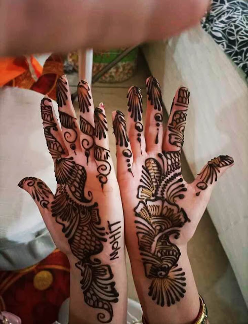 Simple Mehndi Design Images For Sawan