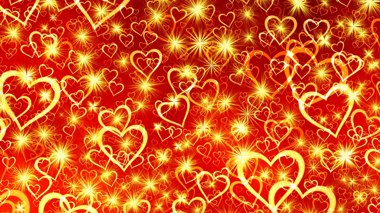 Wallpaper Heart Art Shine