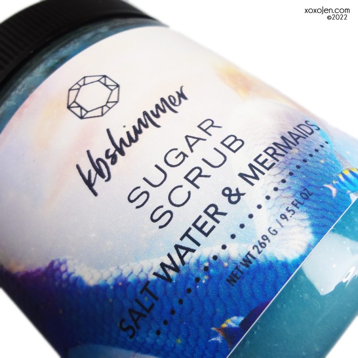 xoxoJen's swatch of KBShimmer Salt Water and Mermaids Sugar Scrub