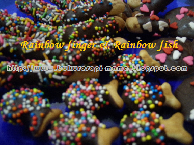 BUKU RESEPI MAMA: RAINBOW FINGER & RAINBOW FISH BISCUITS