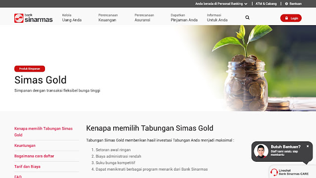 Biaya administrasi bank sinarmas