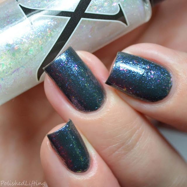 color shifting flakie nail polish topper