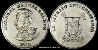 Medalla Al Merito Universitario Usach Numismatica Moneda