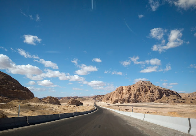 The road to St. Catherine, Egypt