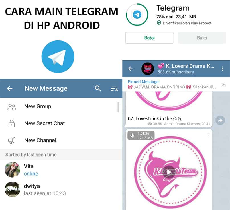 Cara Main Telegram di HP Android Terlengkap Untuk Chat & Nonton Film