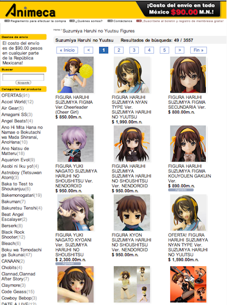 figuras Suzumiya Haruhi no Yuutsu