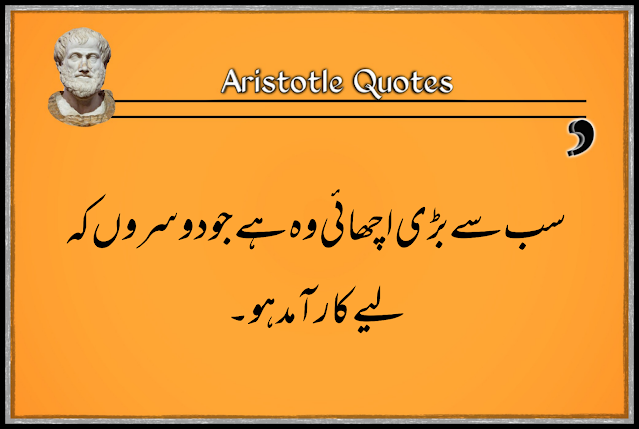 Aristotle quotes for Respect in urdu| respecting quotes