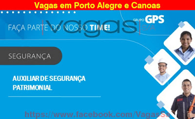 Vagas para Auxiliar de Serviços Patrimoniais em Porto Alegre e Canoas