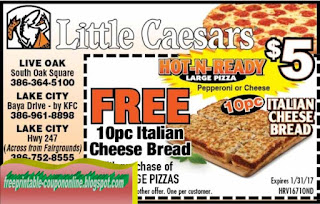 Free Printable Little Caesars Coupons