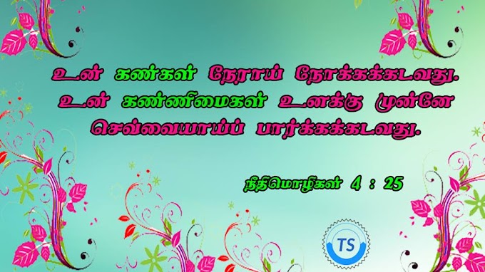 நீதிமொழிகள் 4:25 - கண்கள்