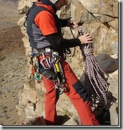 Guardando cuerdas en el Teide