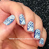 Nail Art of the Day: Blue Chevron