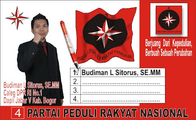 Contoh Stiker / Kartu Nama Partai PPRN