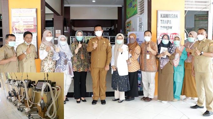 Pemko Pariaman Pinjamkan 8 Unit Ventilator Untuk Kebutuhan Pasien Covid-19 ke RSUP M.Jamil Padang