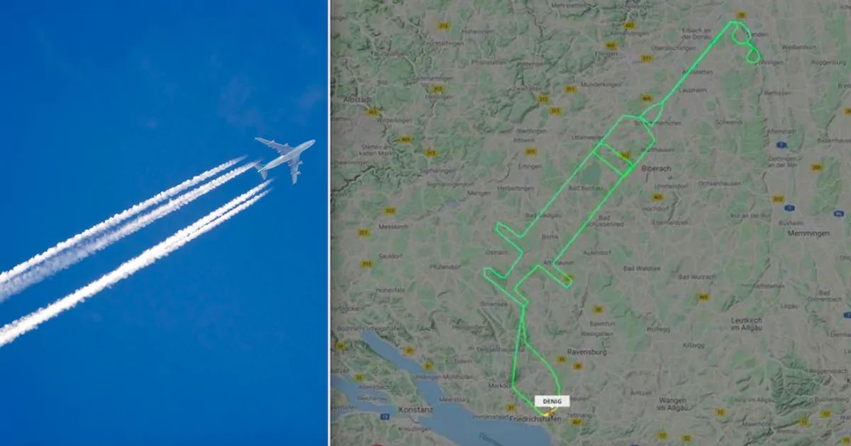 German Pilot Traces Outline Of Syringe In The Sky To Combat Anti-Vaccine Propaganda