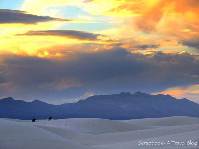 Sunset at White Sands National Monument New Mexico