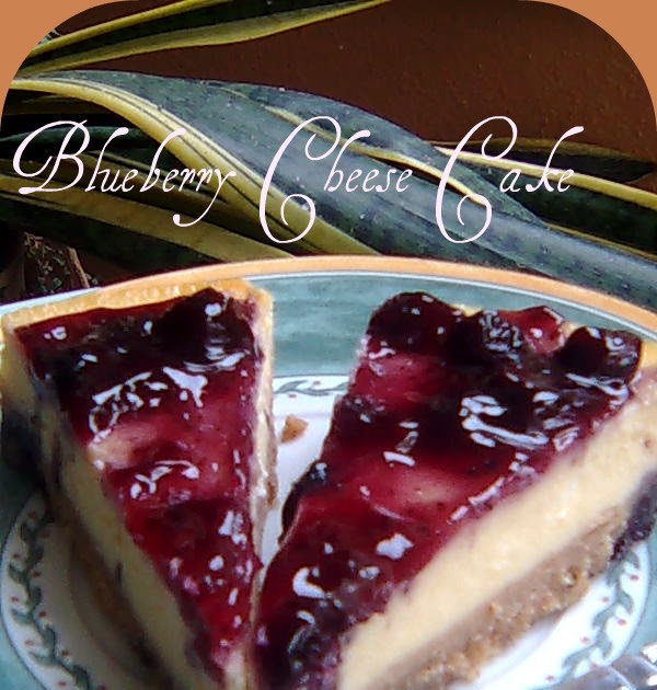 Periuktanah: Blueberry Cheese cake yummy