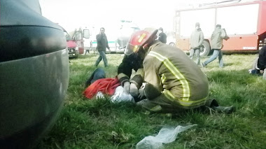 BOMBEROS IMÁGENES DEL ACCIDENTE