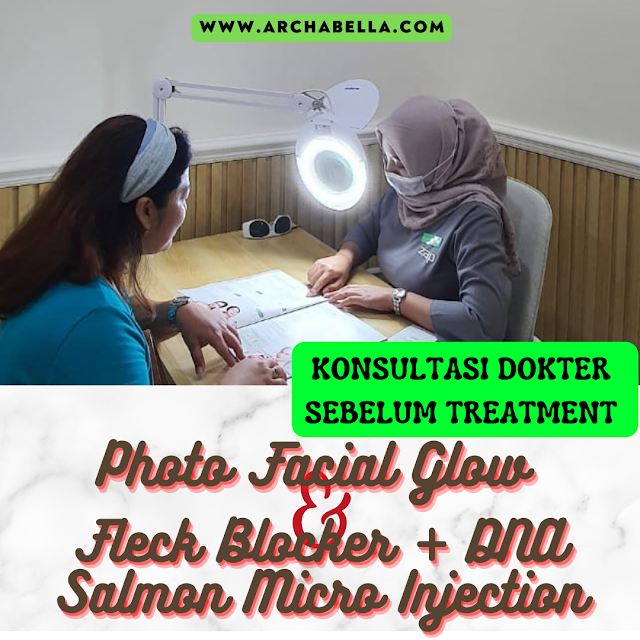 Konsultasi dokter sebelum dilakukan tindakan DNA Salmon Micro Injection di ZAP Clinic DP Mall Semarang