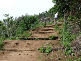 Keoki on his way back to Lookout