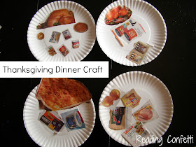 Thanksgiving Dinner Craft from Reading Confetti