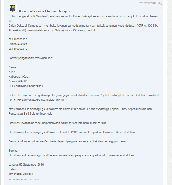 Salam semangat buat sahabat secercahilmu Penyebab Tidak Bisa Check NIK di Laman Website www.dukcapil.kemendagri.go.id