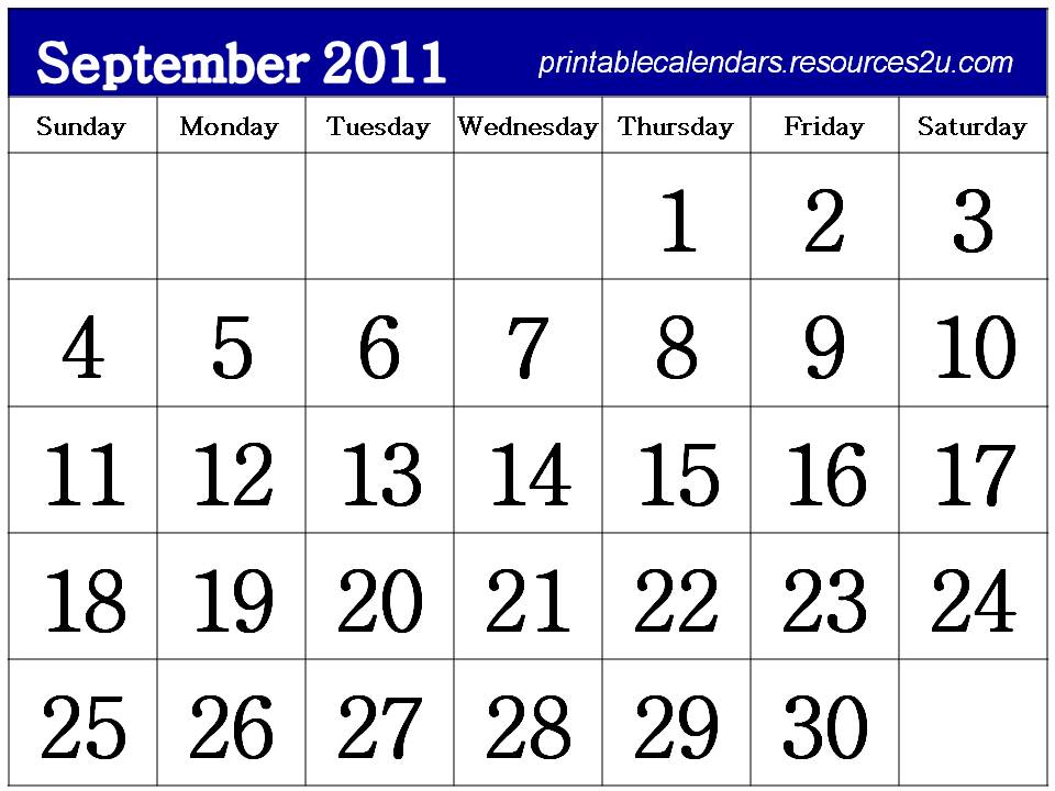 printable 2011 calendar. Free Homemade Calendar 2011