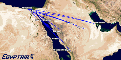 Egyptair Saudi Arabia planned expansion