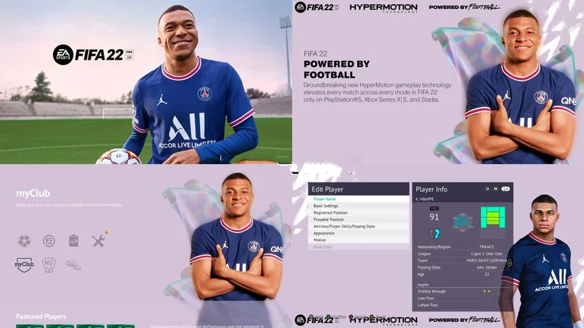 Menu Mod FIFA 22 For eFootball PES 2021