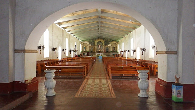 inside view from entrance of Guimbal Church Iloilo